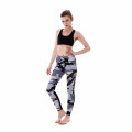 Popular en stock de impresión de camuflaje mujeres finness deportes pantalones de malla de yoga polainas